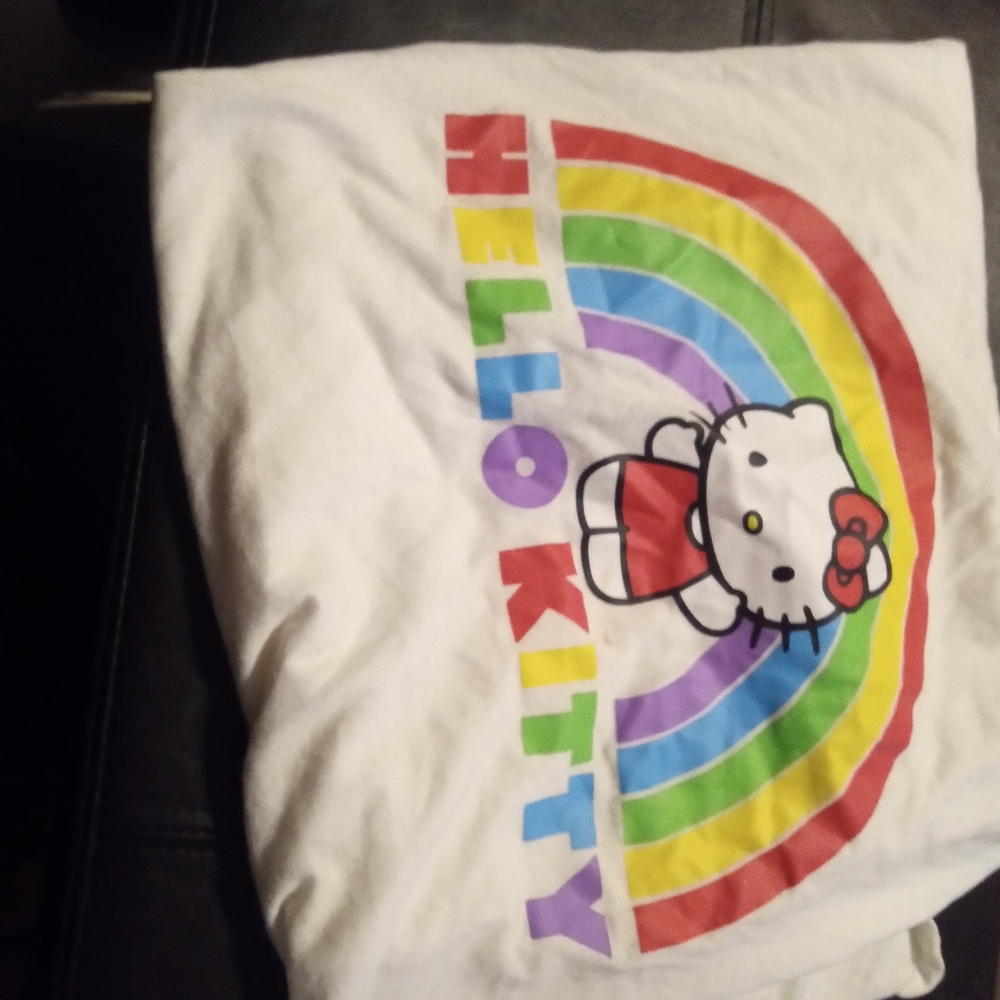 Hello Kitty rainbow/pride t-shirt